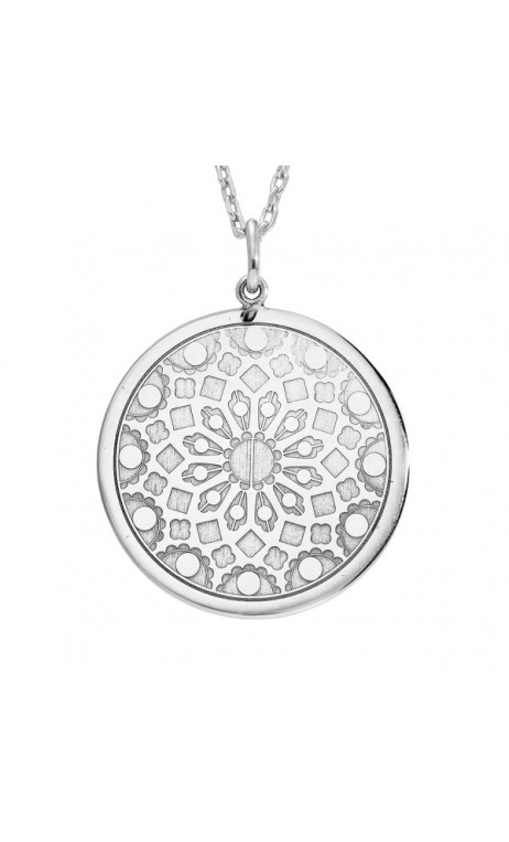 Collier rosace Chartres en argent