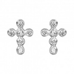 Boucles d'oreilles croix