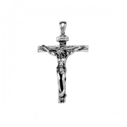 Croix avec Christ en acier