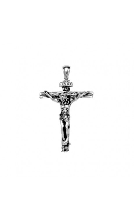 Croix avec Christ en acier