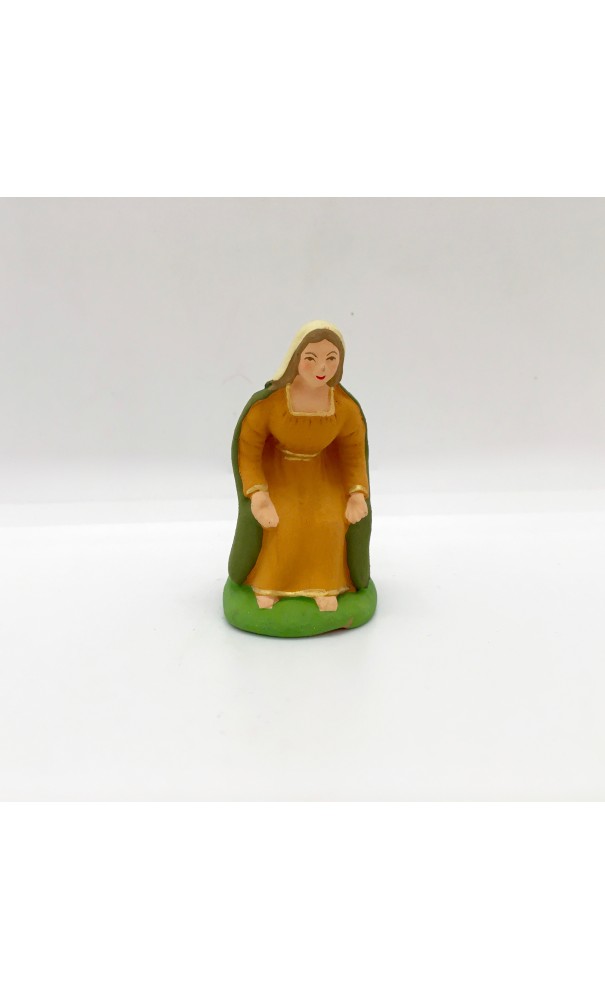 Vierge assise ocre