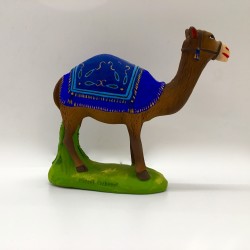 chameau debout bleu