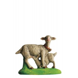 Chèvre au chevreau santon Marcel Carbonel 9cm