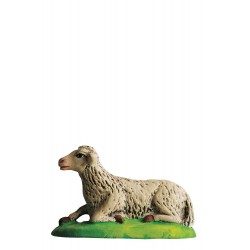 Mouton couché santon Marcel Carbonel 9cm