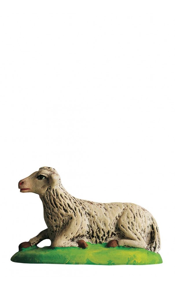 Mouton couché santon Marcel Carbonel 9cm