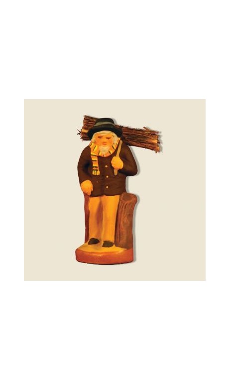 Le porteur de bois, santon Fouque 6cm