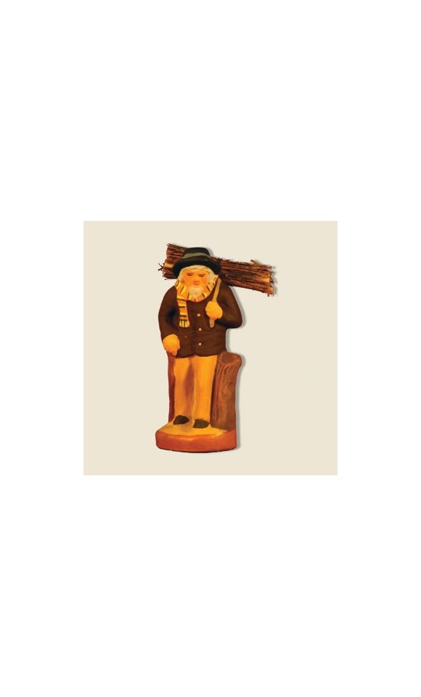 Le porteur de bois, santon Fouque 6cm