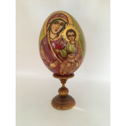 Oeuf russe Vierge à l'Enfant