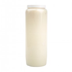 Bougie de neuvaine blanche