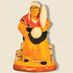Fileuse, santon Fouque 9cm