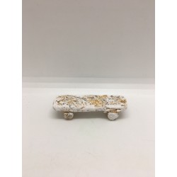 Petit banc, santons Gâteau...