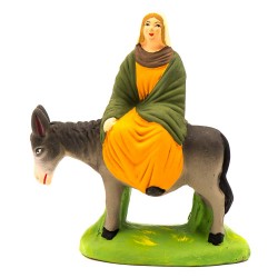 Marie sur l'âne robe marron...