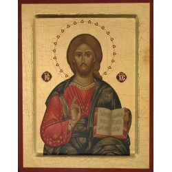 Icone Christ Pantocrator 19x16