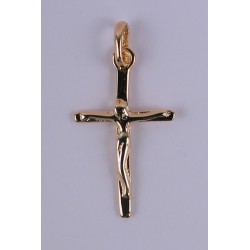 Croix plaqué-or Christ