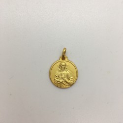 médaille du Scapulaire plaqué-or 15 mm