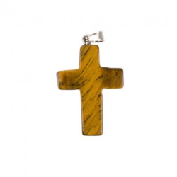 Croix en pierre oeil de tigre