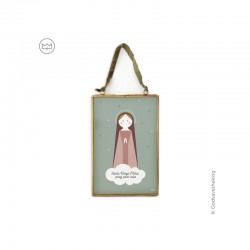 Cadre laiton Sainte Vierge...