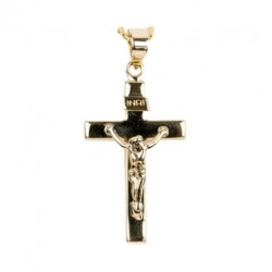 Croix avec Christ en or 9...