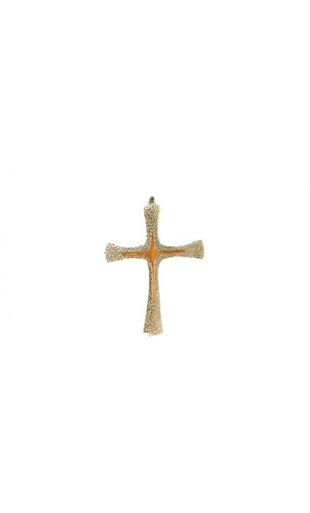 Croix Murale En Coquillages - Décoration Spirituelle Bohème 20cm, Fabriquée Artisanale à Bali, Pièce Unique