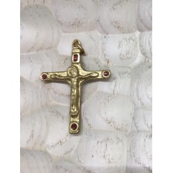 Croix bronze avec Christ et...