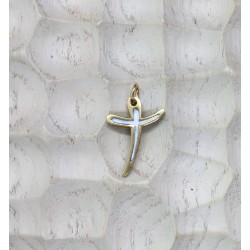 Croix bronze stylisée petit...