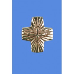 Croix murale bronze motif...