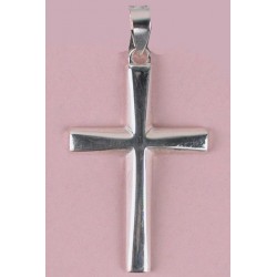 Croix argent bâton sans...