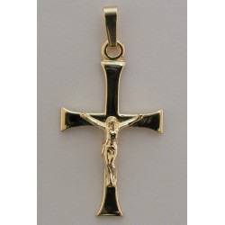 Croix plaqué-or Christ...