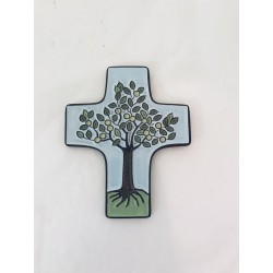 Croix en céramique arbre de...
