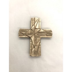 Croix murale style bronze...
