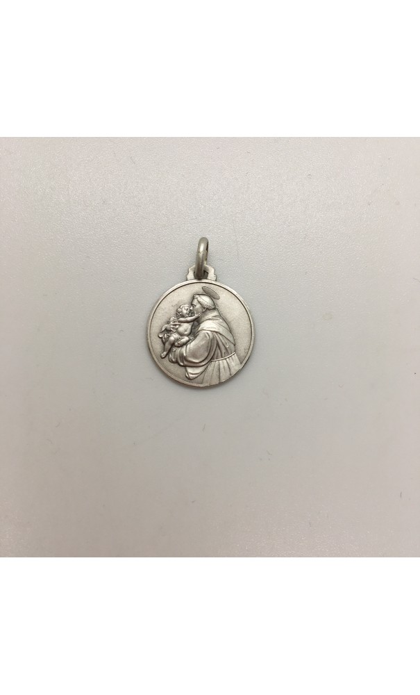 médaille Saint Antoine argent 18 mm