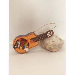 Mini-crèche guitare