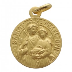 Medaille plaqué-or Saint...