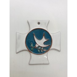Croix grecque blanche et...