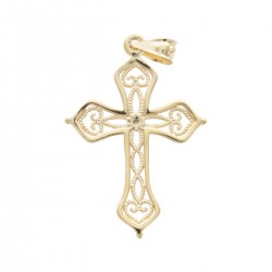 Croix plaqué-or filigrane...