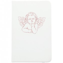 Carnet blanc motif ange