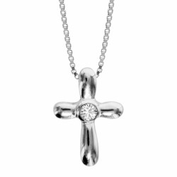 Collier argent arrondie...