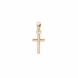 Croix plate argent et...